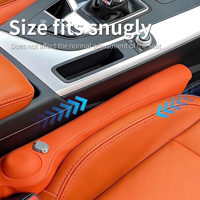 Inflatable Car Seat Gap Filler, Air Bladder Leak Proof Plug for Car Seat Cracks, Universal Fit Easy Installation to Prevent Items from Falling - No Tools Required, Back Seat Safe Black