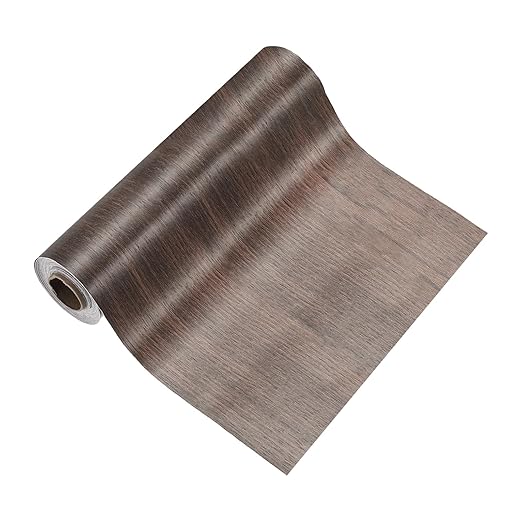 PATIKIL Wood Grain Tape 12" x 32 ft, Self-Adhesive Wood Texture Repair Tape Realistic Wooden Effect Patch for Furniture Cabinets Floor Walls, Black Walnut