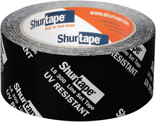 Shurtape LS 300 HVAC Line Set Tape, 55m Length x 48mm Width, Black (Pack of 1)