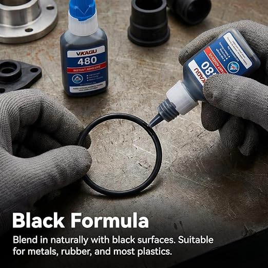 401 & 480 Super Glue Instant Adhesive 20g All-Purpose Strength & High Temp Resistance for Metal, Plastic, Rubber 2 Pack