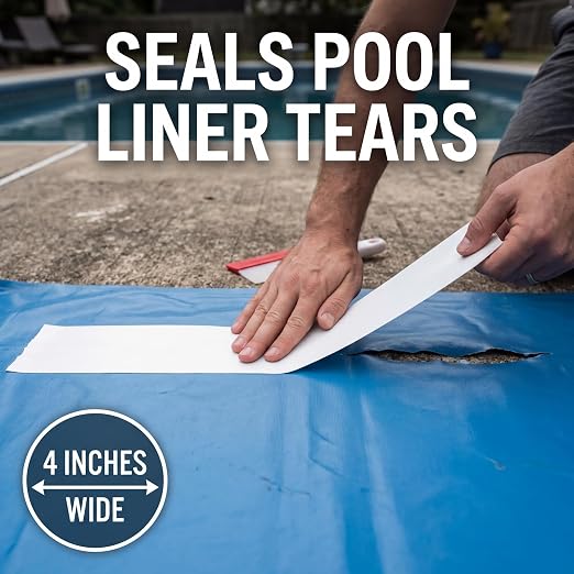Better Boat Black Waterproof Tape for Leaks, Heavy Duty Marine Grade Sealant, 15 ft x 4 in, for Pools, Gutters, Underwater Repair, Patching and Sealing