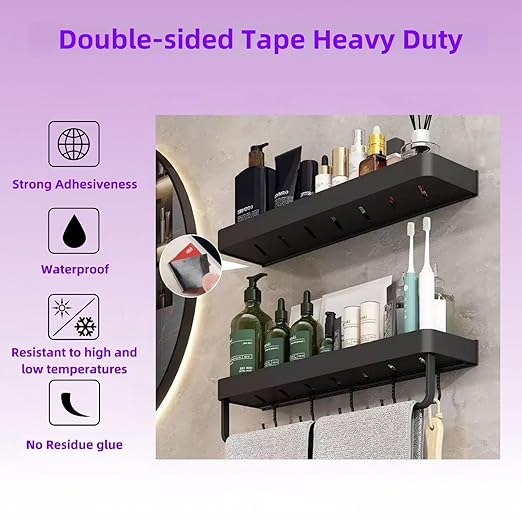Gasenvan Double Sided Tape Heavy Duty, Mounting Adhesive Tape 1/2 in x 15.4 ft, Waterproof Adhesive Strip Tape for Indoor & Outdoor, Automotive Trim, Garage,LED Strip Lights, Home Decor