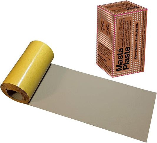 MASTAPLASTA Original Leather Repair Tape - Beige 60" x 4" (150x10 cm). Upholstery-Quality. Quick and Easy Leather Repair Patch Self Adhesive for Couch, Leather Patches for Car Seats