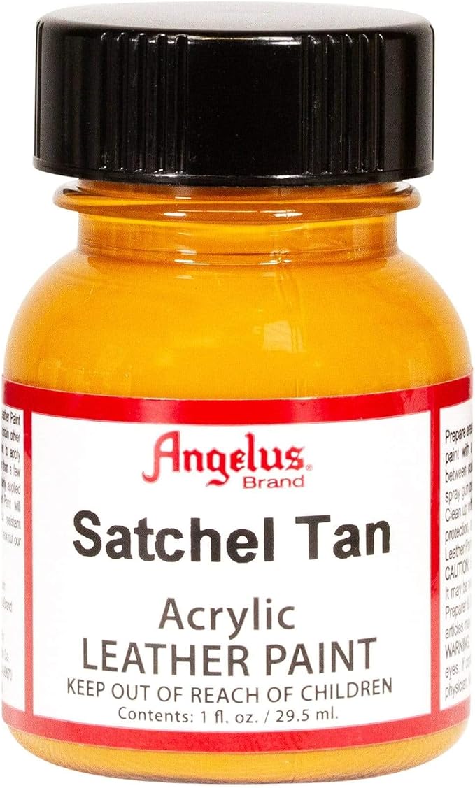Angelus Acrylic Leather Paint, 1 Fl Oz (Pack of 1), Satchel Tan