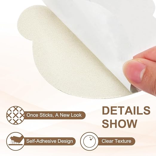 PATIKIL Leather Repair Patch, 2 Pcs 4 x 3.5 Inch Self-Adhesive Vinyl Patch Furniture Tape Repair Kit for Sofas Couches Stools Chairs Cabinets Bags, Khaki