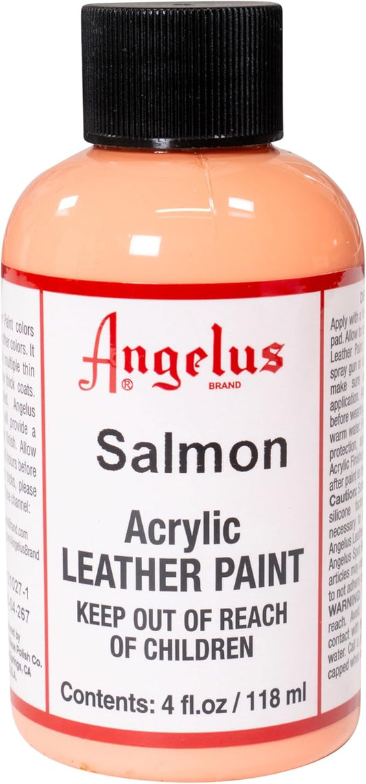 Angelus Acrylic Leather Paint, 4 oz, Salmon