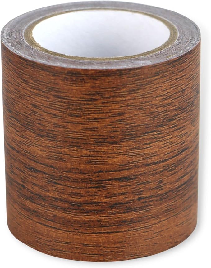FindTape Artificial Wood & Leather Tape: 2-1/4 in. x 15 ft. (Dark Mahogany)