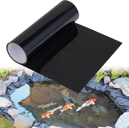 60”x 12” Pond Liner Seam Tape Single Sided PVC Waterproof Adhesive Tape for EPDM Liners Waterproof Pond Repair Kit Thickened Peel and Stick Seam Tape for Outdoor Roof Garden Cover Patch Repair