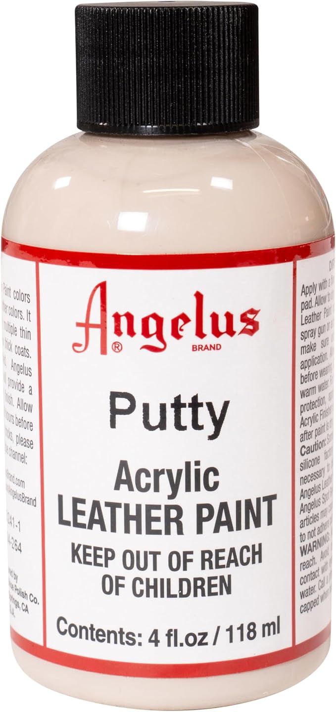 Angelus Acrylic Leather Paint, 4 Fl Oz (Pack of 1), Putty