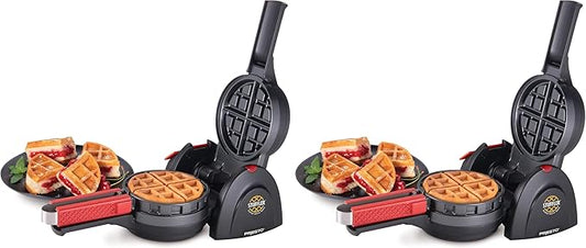 Presto 03512 Stuffler Stuffed Waffle Maker,Belgian,Large,Black,(Pack of 2)