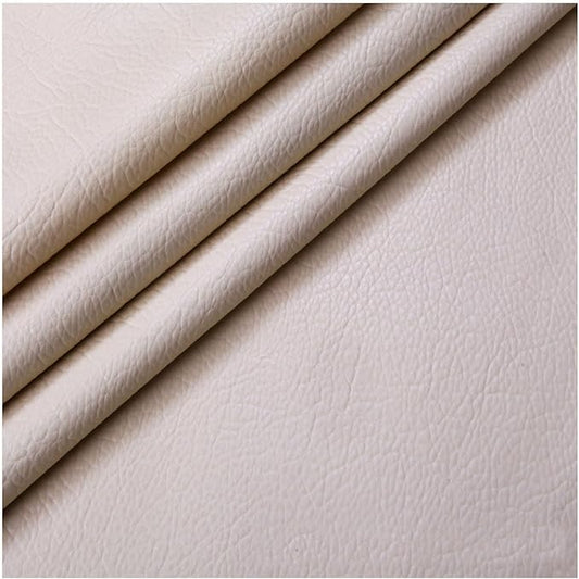Self Adhesive Leather PU Fabric Leather Repair Patch 100x138cm Multicolor Available Anti Scratch Leather Tape Upholstery Vinyl Sticker for Couch Sofas Furniture Drivers Seat(Beige)