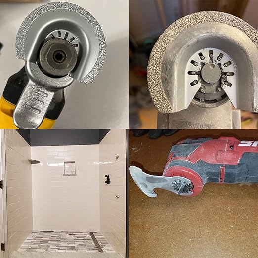XXGO 4 Pcs Oscillating Tool Diamond Grout Blade for Grout Removal XG4004D