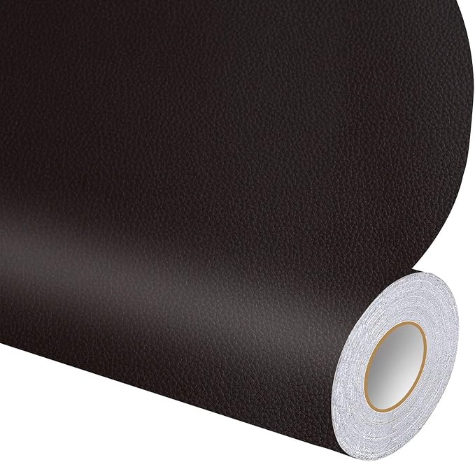 DXBULL Large Leather Repair Kit Self Adhesive Leather Tape Waterproof, DIY Leather Patch for Couches Car Seats Furniture Kitchen Cabinets Wall 23.6 x 78.7 inch (Black)