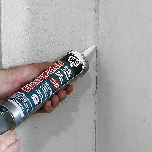 Dap 12276 Elastomeric Patch and Caulking Compound, 10.1-Ounce, White (Pack of 2)