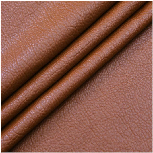 Self Adhesive Leather PU Fabric Leather Repair Patch 100x138cm Multicolor Available Anti Scratch Leather Tape Upholstery Vinyl Sticker for Couch Sofas Furniture Drivers Seat(Reddish Brown)