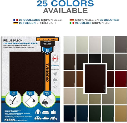 Vinyl Repair Patch Self Adhesive - 25 Colors Available - Original 5x8 - Wine