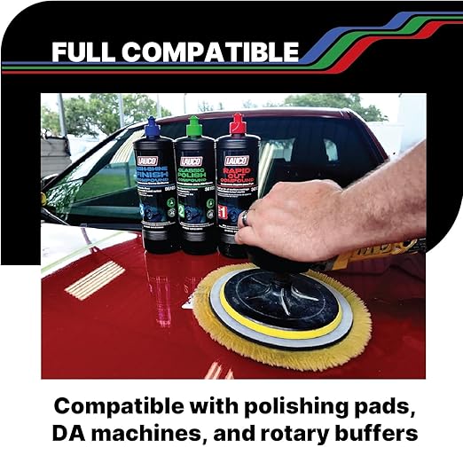 LAUCO Paint Correction Compounds Step 1, 2, 3, Swirl Remover 8oz Kits, with a Towel, Silicone-Free, Clear Coat Safe Scratch Remover, Swirl Correction & High Gloss Finishing 36457