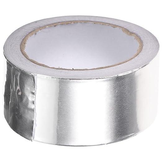 High Temperature Leak Stop Tape 0.1mm Thick 5cm Width 20m Roll Waterproof Aluminum Foil Sealing Strip for Hose Pipe Repair and Water Leak Proofing