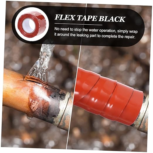 NUOBESTY Sealing Tape Flexible Rubberized Repair Tape for Plumbing Material for Leak Repairs Pipes and Buckets Weather Resistant