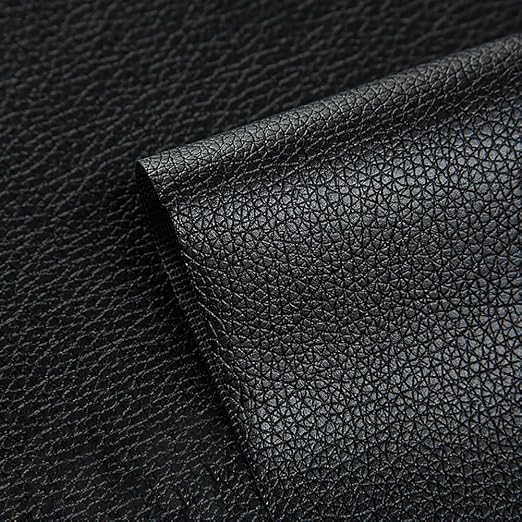 Self Adhesive Leather Repair Patch Black Faux Leather Fabric 19.7 x 54 Inch Leather Repair Tape Kit for Upholstery, Furniture, Couch, Sofa, Car Seats, Chairs