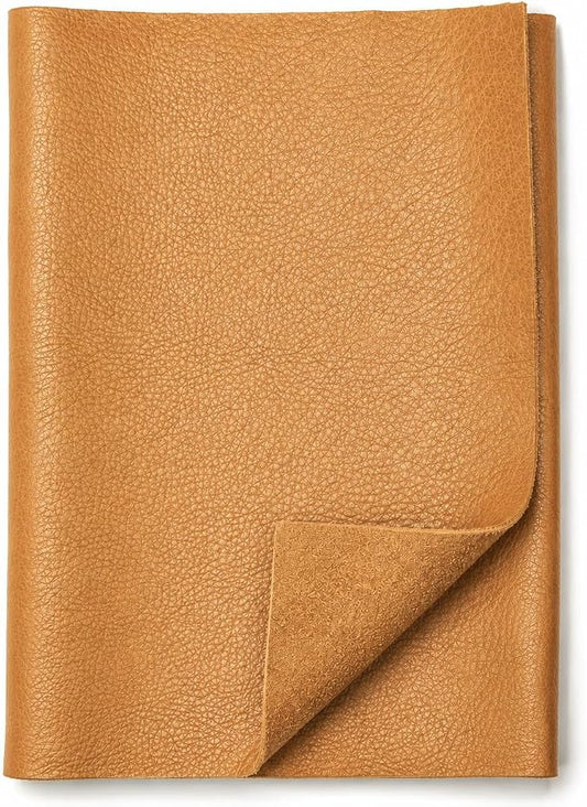 Reed Leather Hides - Cow Skins (8 inches X 11 Inches, Camel) | Arts and Crafts