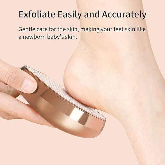 Nano Glass Foot File, Pedicure Tool and exfoliator, Glass Surface, Comfortable Hand and Foot Grinding Scraper for Wet and Dry feet, Removal Hard or Dead Skin, Suitable for Women or Men