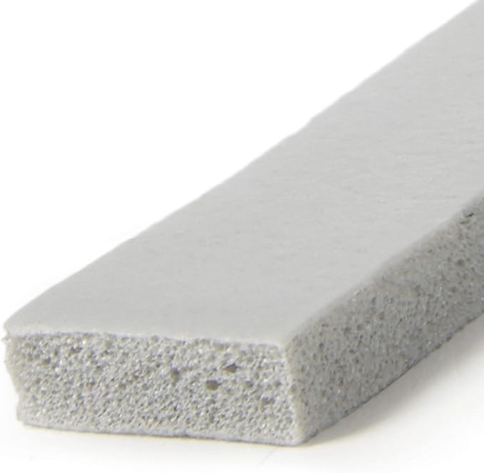 Frost King Vinyl Foam Tape - Closed Cell - Moderate Compression, 3/8" W, 3/16" T, 17' L, Charcoal
