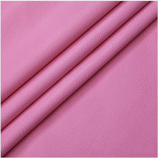 Self Adhesive Leather PU Fabric Leather Repair Patch 100x138cm Multicolor Available Anti Scratch Leather Tape Upholstery Vinyl Sticker for Couch Sofas Furniture Drivers Seat(Pink)
