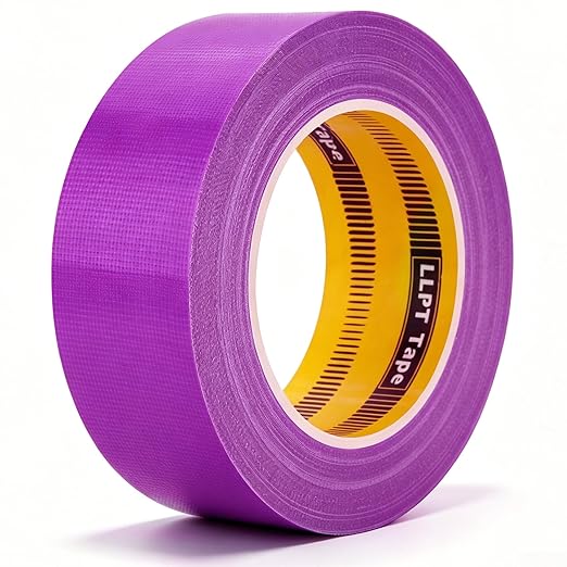 LLPT Duct Tape Premium Grade 1.6 Inches x 108 Feet x 11 Mil Easy Tear Residue Free Strong Adhesive Color Purple (DT405)
