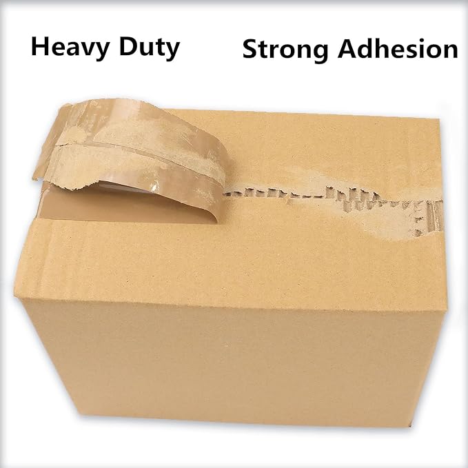 CHUANGSEED 6-Pack Clear Packing Tape with Dispenser -2.7mil x 1.88" x 55Y Heavy Duty Packing Tape for Moving Boxes-Moving Tape Strong Adhesive Packaging Tape