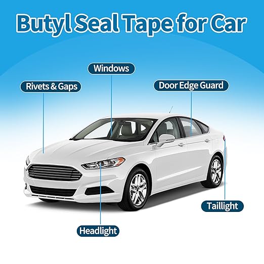 Butyl Tape 1/8" x 3/4" x 30', Double Sided Butyl Sealant Tape for RV, Trailer, Auto, Motorhome, Boat& Home Repair | Strong Adhesive