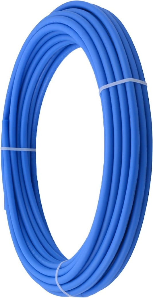 SharkBite 3/4 Inch x 100 Feet Blue PEX-B, PEX Pipe Flexible Water Tubing for Plumbing, U870B100