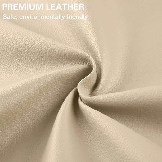 Self Adhesive Leather Repair Patch Kit, 16 in x 63 in Large Vinyl Leather Repair Tape for Furniture, Sofa, Couch, Sofa, Car Seat, Chair Beige