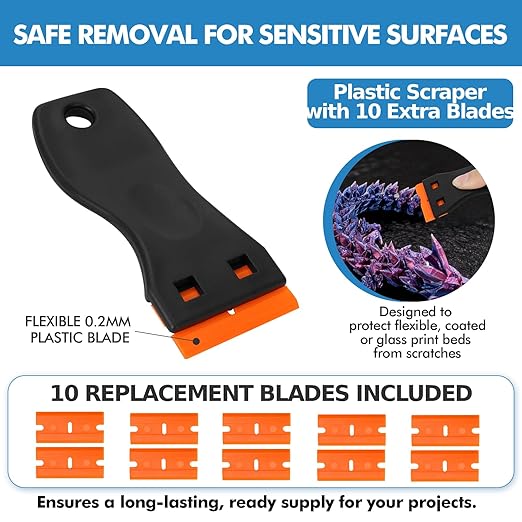 35Pcs 3D Printer Tool Kit Compatible with Bambu Lab A1 Mini - 4X Silicone Sock, 4X Nozzle Wiper, Clog Poke, Scraper, Flush Cutter & Tweezers for 3D Printer Maintenance, Cleaning & Removal