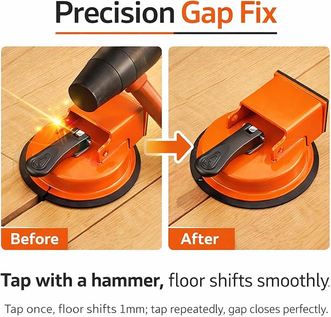 2026 New Floor Suction Repair Tool For Vinyl Plank Flooring,Heavy-Duty Suction Cup Tile Leveler,Adjustable Height Setter & Laminate Floor Gap Repair Tool, Floors Gap Fix And Seam Leveling (1PCS)