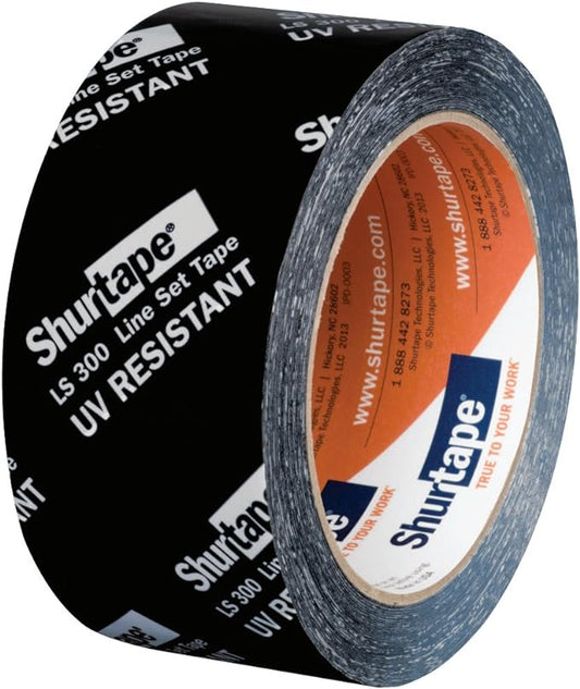 Shurtape LS 300 HVAC Line Set Tape, 55m Length x 48mm Width, Black (Pack of 1)
