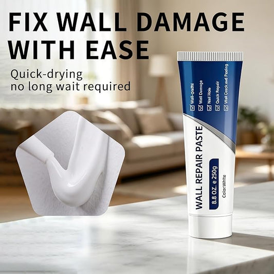 Drywall Repair Kit with Scraper, 2026 New Wall Mending Agent for Holes, Cracks, Small Damage, Quick Easy Solution for Home Wall Efficient Patch Repair (3 pcs)