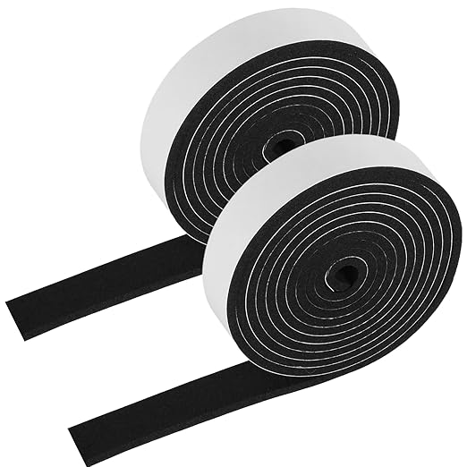 High Density Foam Tape - 3/4'' x 1/8'' x 13Ft Weatherproof Adhesive Prevent Condensation Heat Resistant Flame Retardant Weather Stripping Easy to Cut & Install & Remove for Car Doors Pipes Windows