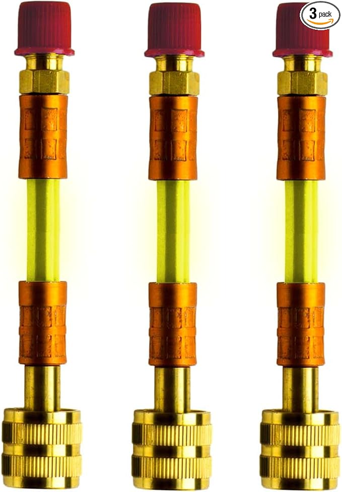 Leak Saver Direct Inject Small System with UV Dye - Refrigerant Leak Sealer - Detects Large Leaks - Ideal for Most Small Home Appliances and HVAC Systems up to 1 Ton - Proudly Made in The USA