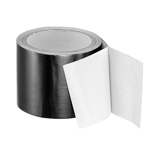 PATIKIL Awning Repair Tape 3-1/8" x 26ft Waterproof Canvas Tape High Adhesive Tear Repair Patch Kit for PVC Tarpaulin Tent Awning Fabric RV Sail Boat Cover, Black