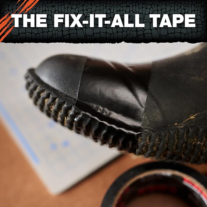 T-REX Flexible Waterproof Tape - Heavy Duty Adhesive Waterproofing Tape for Repair, Leaks, Roof Patches - Extreme Weather & UV Resistance - Black, 1.88" x 30 ft. (Pack of 2)