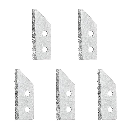 Coitak 5 Pieces Replacement Blades for Tile Grout Saw Angled Grout Saw Tile Cleaning