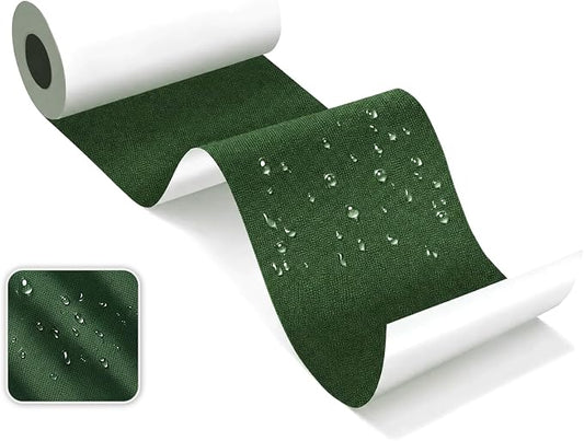 Canvas Repair Tape, Heavy Duty Waterproof Self-Adhesive Fabric Repair Patch for Tent, Sofa, Boat Covers, Chairs, Awning & Camping Outdoor Gear, 3"x79", ArmyGreen