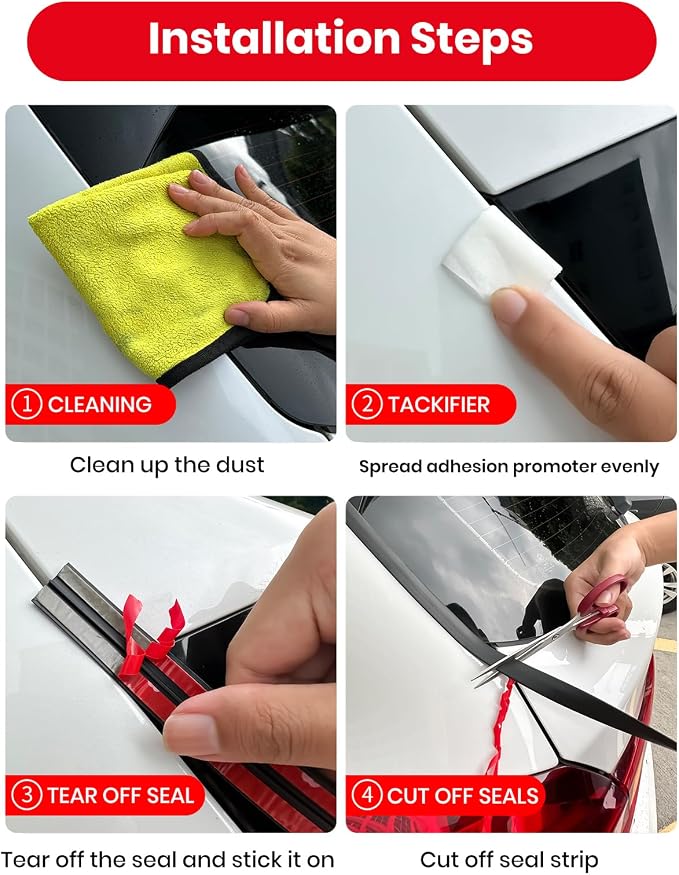 2PCS Windshield Rubber Seal Car Weather Stripping Trim T Shape Sealing Strip for Car Front Rear Windshield (52.5 Feet)
