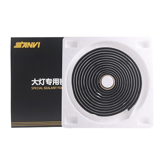 Butyl Sealant Tape – 14.76Ft Butyl Rubber Sealant,Promote Sealing Purpose- autty Tape for Automotive (Car, RV, Marine) for Installing Car Part, Windows, Doors and Windshield etc.(Heating Before Use)