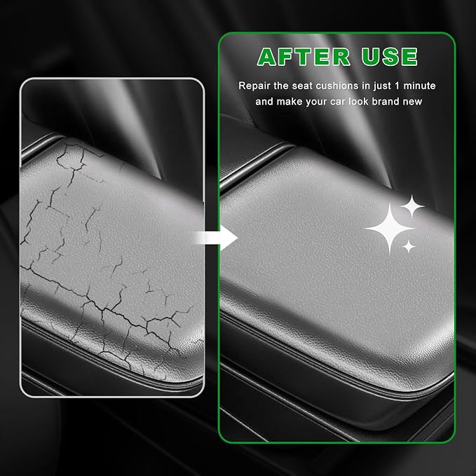 2 PCS Leather Repair Patch Tape, 4 x 8 Inch Self-Adhesive PU Vinyl Repair Kit Cuttable Patches, Portable Super-Thin Leather Patch Tape for Repairing Car Seats Sofas Chairs (Light Gray)