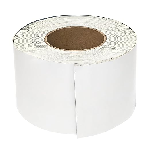 Rv Roof Tape 4" x50',EPDM Rubber Roofing Membrane, Waterproof Weatherproof Sealant Tape for RV Trailer Camper Motorhome Roof Repair, White, Fast Sealing and Stay Sealed for Years