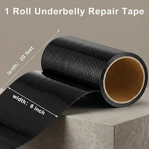 Frienda 7.87 Inches x 20 Feet RV Underbelly Tape RV Underbelly Material Corrugated Waterproof Flex Belly Tape Thick Adhesive Patch Sealing Mobile Home Camper Travel Trailer Tear Repair