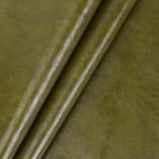 Leather Repair Patch Tape Kit,Self Adhesive Leather Repair Patch,Vinyl Repair Kit for Couches Boat Seats Furniture Cars Sofa Office Chair (Olive Green,7.87"×54.33")