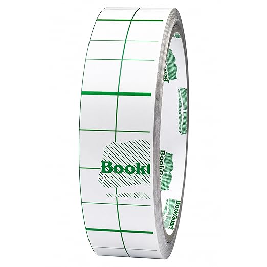 BookGuard Clear Book Repair Tape, 1 Inch x 10 Yards, Clear Vinyl Bookbinding Tape for Book Spines, Covers, Hinges, Pages, Library Books, School Books, Hymnals, Bibles and Documents